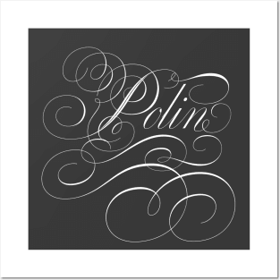 Polin of Bridgerton, Penelope and Colin in calligraphy Posters and Art